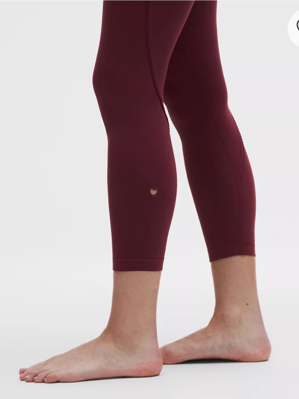 NWT Lululemon Groove No Line High-Rise Tight 25" *Heart Size 6 Burgundy Bay